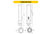 LED Double Tube Horizontal Plug-In Lamp G24Q 4-Pin Base 3000K-3500K-4000K-5000K 9.5 Watt (26W Equivalent) Ballast Compatable Type A, Dimmable - 82853