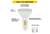 LED Double Tube Vertical Plug-In Lamp G24Q 4-Pin Base 3000K-3500K-4000K-5000K 9.5 Watt (26W Equivalent) Ballast Compatable Type A, Dimmable - 82854