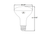 9BR30-FL-LED-9CS-D-T20 83221 LED BR30 Flood (110D) Color Selectable 2700K-5000K 8.5W 700 Lumens (65W Equiv) Dimmable T20 - 83221