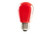 Halco S14RED1C/LED 80517 LED S14 1.4W Red Dimmable E26 ProLED, image of a red LED S14 light bulb with a screw base.