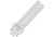 Halco PL13D/50/ECO 109149 13W Double 5000K GX23-2 PRO ECO, image of a compact fluorescent light bulb with white tubes and GX23-2 base.
