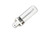 Halco CFL Single Tube 2-Pin T4 Bulb G23 Base 5W 4100K Dimmable, image of a compact fluorescent lamp with a white tube design and G23 base.