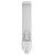 Eiko 8.3W 1000lm PLC Type A/B Dual Mode Plastic 80CRI LED Lamp, horizontal G24d base, color temperature options 2700K, 3000K, 3500K, 4000K, 120-277V voltage, energy-efficient lighting for commercial or residential use.