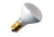 Halco R14 Reflector Flood Incandescent Bulb 40W 2520K Intermediate Base 130V Clear Dimmable, image showing a clear, reflective flood light bulb with screw base.