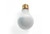 Halco A19 Incandescent Silver Bowl Bulb 60W 2700K Medium (E26) Base 130V Frosted Dimmable, LED light bulb with frosted glass and gold screw base.