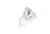 Halco MR8 Halogen Wide Flood with Lens 20W 12V 3000K GU4 Base, clear bulb with a reflective internal surface and two pin base for spotlighting, high CRI and dimmable.