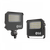 SLG FSS Flood Light Gen2, 22000Lm - 150W Max 4 Level Selectable Wattage, Selectable Distribution 55-90 Degree, 3000/4000/5000K Selectable CCT, 120-277V,White, Trunnion and Slipfitter Duo Mount, with photocell - FSS LS220 SD G2 FSK W
