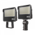 SLG FSS Flood Light Gen2, 22000Lm - 150W Max 4 Level Selectable Wattage, Selectable Distribution 55-90 Degree, 3000/4000/5000K Selectable CCT, 120-277V,White, Trunnion and Slipfitter Duo Mount, with photocell - FSS LS220 SD G2 FSK W