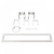 SLG SAL Liner Fixture, Medium 2.75" x 3.15" / 8FT, 11200Lm Max Lumen Selectable, 5 Level Distribution Selectable, Flat Lens, G1, Field Selectable CCT 3000K/3500K/4000K, White