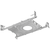 Aleo Lighting DL-NCPLATE – New Construction Plate for 6"/8"/10" downlight, knockout, 23" x 22", Including 1 plate and 2 Joist Bar
