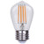 Eiko LED Advantage Filament S14 320 Degrees, 4W-300lm, Dimmable, 80 CRI, 2700K, E26, 120VAC Clear light bulb, showcasing a clear glass shell and filament design.