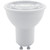Eiko MR16 GU10 Flood 40 Degree Beam 7W-500LM Dimmable 3000K 80CRI 120V, product image of a white, energy-efficient LED floodlight bulb designed for track and recessed lighting with a 40-degree beam angle.