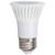 Eiko LED Litespan PAR16 7W-450lm, 40 degree beam, 3000K, 80+CRI, E26 base, 120VAC, energy-efficient LED spotlight bulb with a white body and metal screw base.