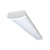 Eiko LED Linear Wrap 4FT 48/40/32W 80CRI 35/40/50K 120-347V Dimmable, modern white LED linear light fixture for commercial or retail spaces.