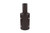 Eiko 2-3/8\'\' Tenon Adapter for 4\" Round Poles, Bronze, showing a cylindrical bronze connector with bolts for attaching to round poles.