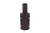Eiko 2-3/8'' Tenon Adapter for 4" Round Poles, Bronze, showing a cylindrical bronze connector with bolts for attaching to round poles.