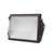 Eiko TWP1 Traditional Wall Pack, PowerSet 45/35/25W, FieldCCeT 3000/4000/5000K, 120-347V, 0-10V Dimming, Photocell, Bronze, black metal housing with frosted glass lens.