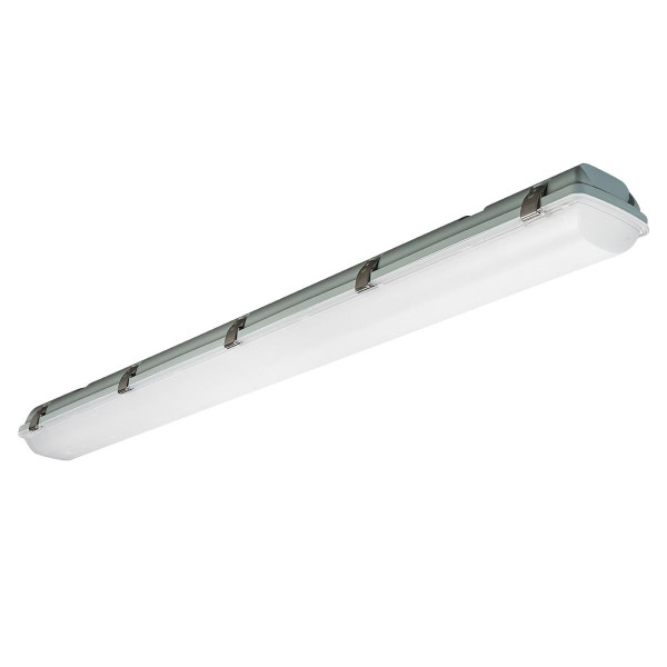 Eiko VP3 Vapor Proof Fixture, 4\' LED vapor-proof LED light fixture with PowerSet 65/60/55W, adjustable color temperature 3500K/4000K/5000K, dimmable with 0-10V, suitable for wet locations.