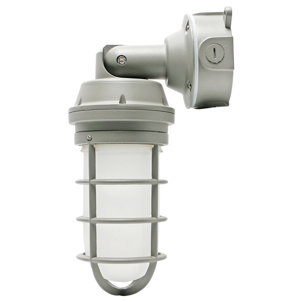 Vapor Tight Utility Light 800lm 8W 80CRI 4000K 120-277V Gray IP65