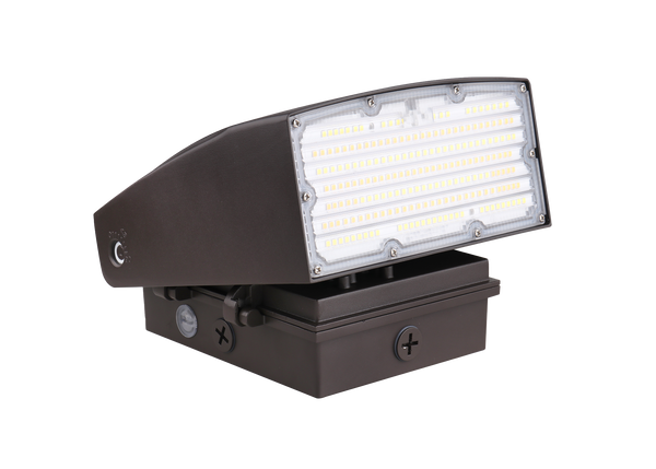 Wall Pack Adjustable, 80/65/50W, 3000/4000/5000K, 100-347V, Photocell