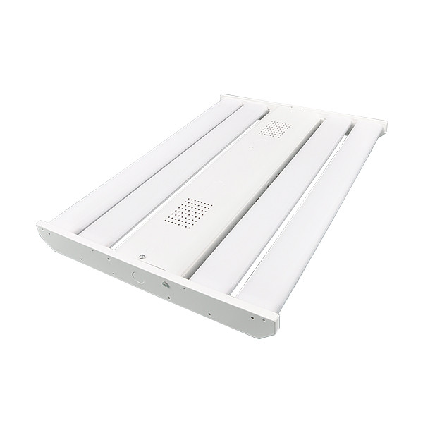 HEB Series, High Efficacy 150lm/w LED High Bay (7 years warranty,  70,000 hrs rated life), DLC5.1 Premium, High Transmission Clear 90° Optic, V-hook included, 0-10V Dimming, 120-277V Input, 82+ CRI, 2’, 141W / 21643Lm