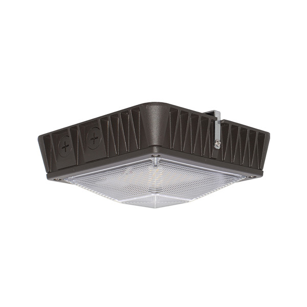 CNP Series, LED Surface Canopy (5 years warranty,  50,000 hrs rated life), High Performance, 120-277V Input, Convenient Installation, Black Finish, Wattage 60/52/35/18W, 7,707 lm and CCT (50,40,30K) adjustable