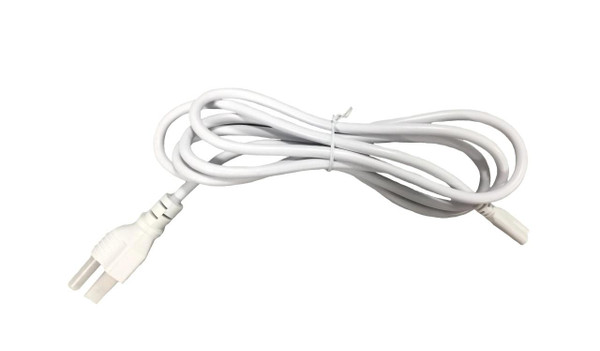 Westgate Manufacturing 6 FT. Plug-in Power Cord For T5 Retrofit Lamp - T5-6FT-PCS, white power cord with plug for T5 lighting fixtures.