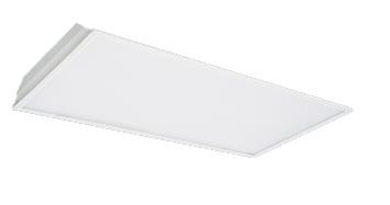 Alphalite LED Prismatic Troffer, 2’ x 4’ LED recessed lighting fixture with 0-10V dimming, 120-277V input, 82+ CRI, adjustable color temperature (50/40/35K), and wattages of 48/34/26W for energy-efficient commercial lighting.