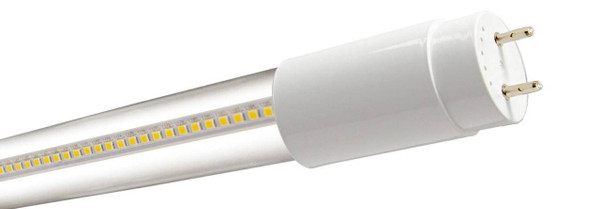 Westgate Manufacturing LED AC Direct T8 Lamps, 18W, 4000K - Documents SPEC SPC SPEC SHEET T8-4FT-TYPB-2E-18W-40K-C showing a close-up of a white LED T8 tube light with dual pins for fixture connection.