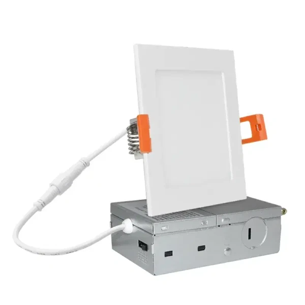 LED Square Ultra Slim Round-Back Recessed Lights - SSLRB4-MCT5