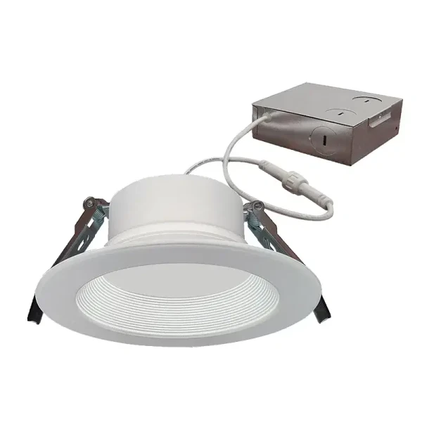 4" Canless Dim-to-Warm Deep Recessed Lights, 12W, 4000K~2200K - RDL4S-BF-D2W-WH
