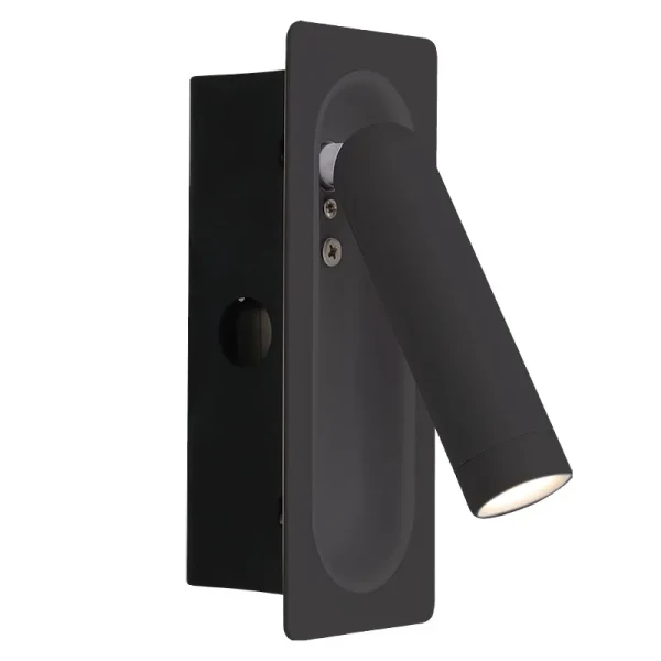 Bedside Vertical Reading Lamp, 3W, 3000K - BRL-RV-BK