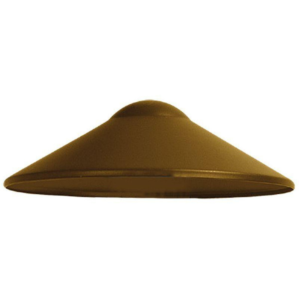 Westgate Manufacturing MODEL 19 ALUMINUM PATH LIGHT CAP, ANTIQUE BRASS, outdoor lighting fixture with a classic design and antique brass finish for pathway illumination.