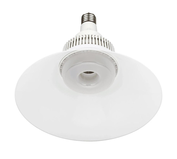Westgate Manufacturing PC Reflector for HPL-HB-75W, Optional PC Reflector for HPL-HB-75W, white reflector with heat sink design and screw fitting for lighting fixture.