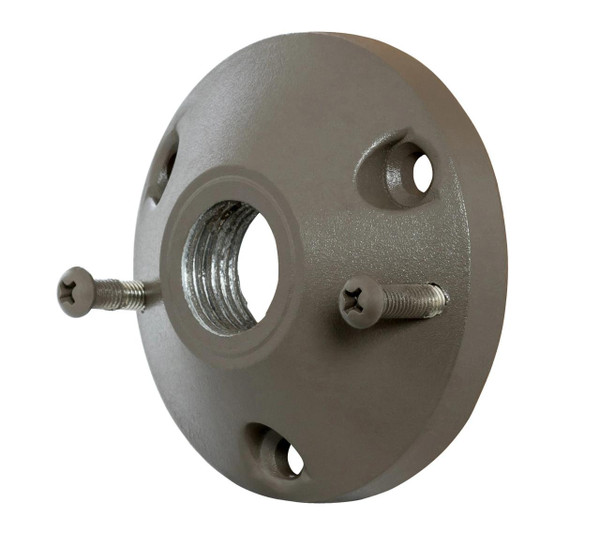 Westgate Manufacturing Landscape Lighting - Tree Base - A-41-S, round tree base with threaded central hole and four mounting screws for outdoor landscape lighting installation