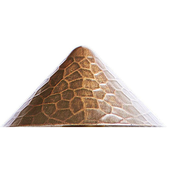 Westgate Manufacturing MODEL 23 ALUMINUM PATH LIGHT CAP, ORB, aluminum path light cover with a textured, lizard skin-like pattern.