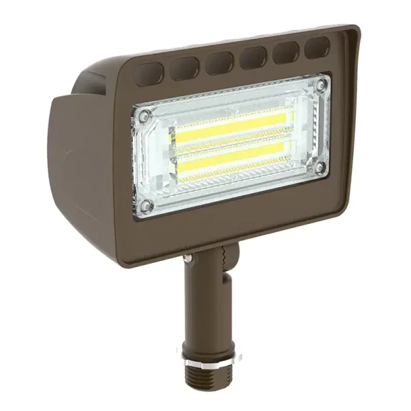 LED Architectural Round-Back Flood Lights, 15W, 3000K - LF4-15W-30K-KN