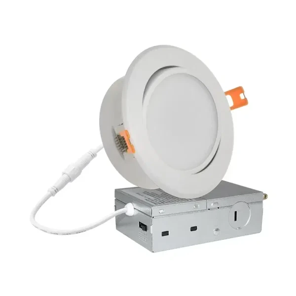New Generation 4-inch Adjustable LED Ultra Slim Downlights Selectable 2700K, 3000K, 3500K, 4000K, 5000K - RSL4-ADJ-G2-MCT5