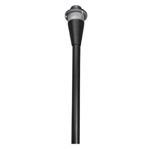 Westgate Manufacturing 15in AA SERIES PATH LIGHT STEM RGBWW BLUETOOTH WG APP, BLACK, outdoor pathway light with Bluetooth-enabled RGBWW color-changing LED, black metal stem for landscape lighting.