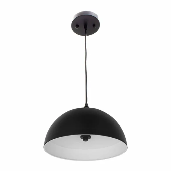 5CCT Integrated LED Modern Dome Pendant Lights, 25W, 2700K/3000K/3500K/4000K/5000K - LCFD-MCT5-BK