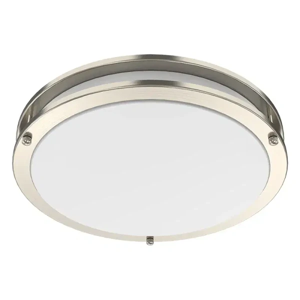 Slim Double-Ring Flush Mount Lights, 24W, 2700K/3000K/3500K/4000K/5000K - FDLS-14-MCT5