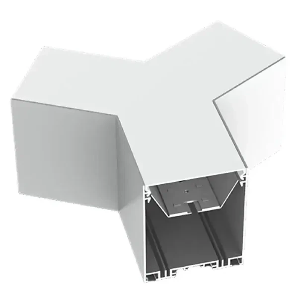 Westgate Manufacturing LED 2-3/4\" Superior Architectural Seamless Linear Corner Fixtures - SCX-Y-MCT4, a sleek white corner LED fixture with a seamless design for architectural lighting.