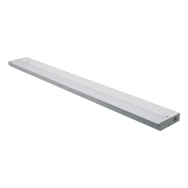 Westgate Manufacturing 32-inch Hard-Wire Under Cabinet Light, 16W, adjustable color temperature 2700K to 5000K, model UCE-32-WHT, ceiling or wall-mounted under cabinet lighting fixture.