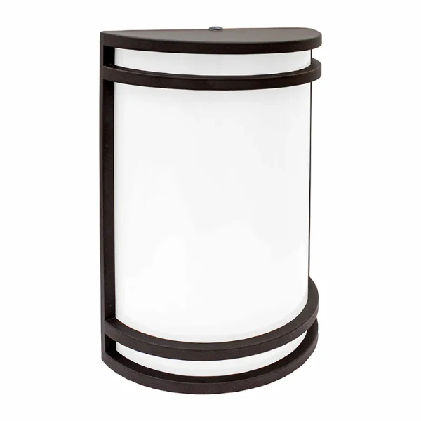 120V Series 10-Inch Outdoor/Indoor LED Decorative Wall Sconce, 12W, 3000K/4000K/5000K, Bronze - LDS-MCT-D-BZ