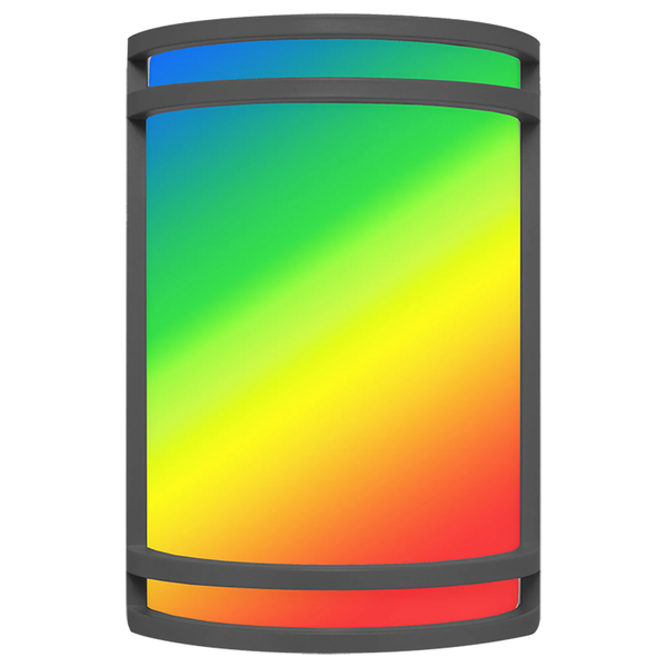 Westgate Smart Lighting 7-Inch Wide RGB Outdoor/Indoor LED Decorative Wall Sconce, 15W - LDS-RGBW-BK