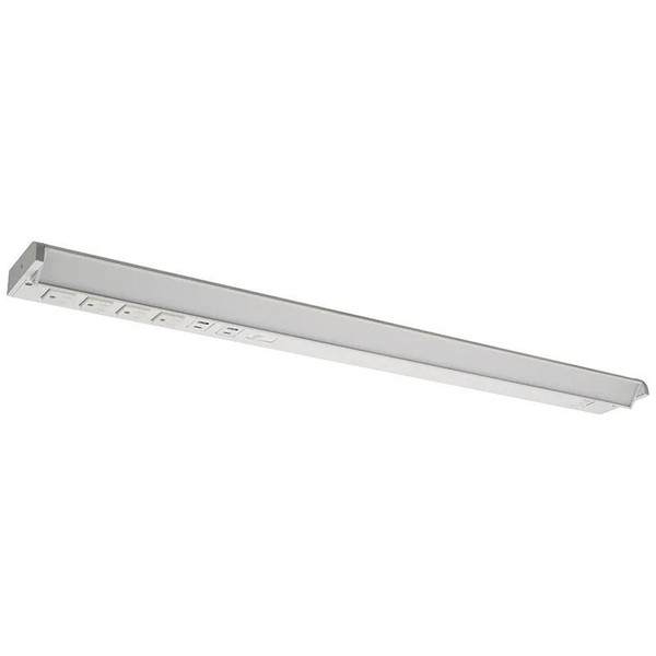 Westgate Manufacturing UCR - Undercabinet Series with Receptacles and USB Ports, 16W, 2700K/3000K/3500K/4000K/5000K, 32-inch Swivel Under Cabinet light fixture, with LED lighting and multiple electrical outlets.