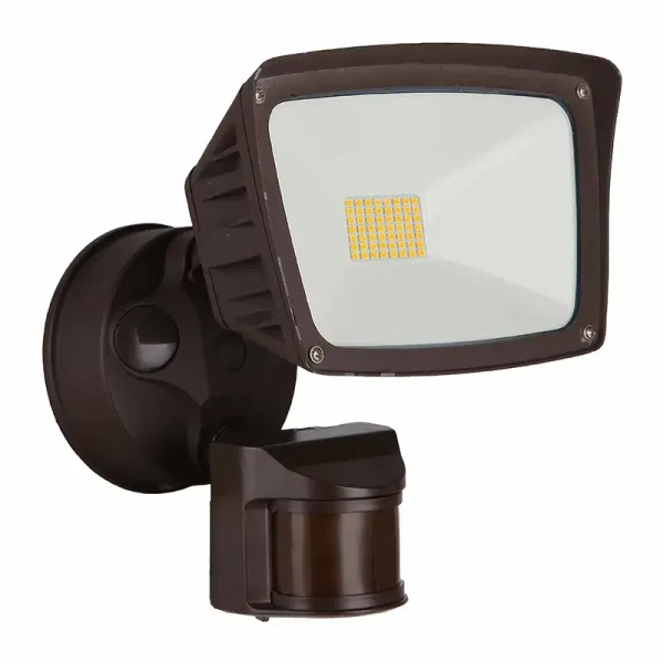 LED Security Lights-SL-P - LED Security Light with Dimming PIR Sensor-SL-28W-50K-BZ-P