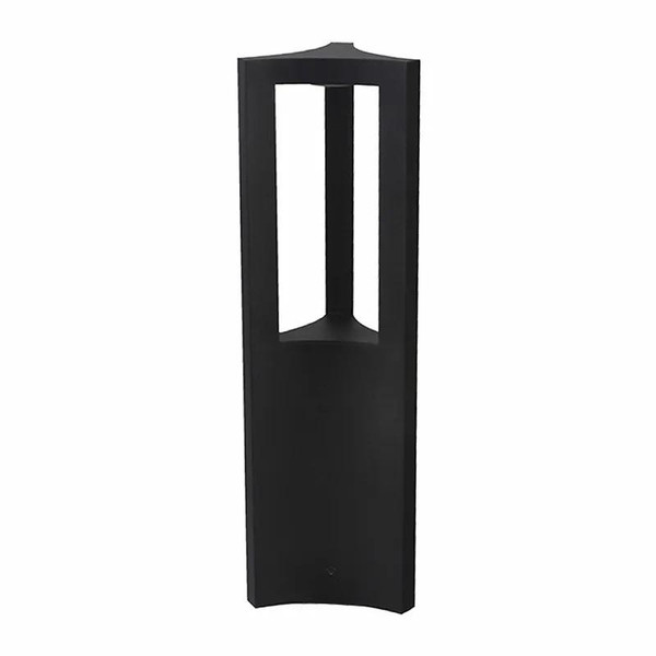 Westgate Manufacturing MODEL EUCLID PATH LIGHT 15in, black outdoor pathway light with a modern rectangular design and open top for illuminating walkways.