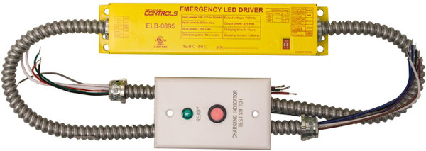 Westgate Manufacturing LED Emergency Backup System, emergency battery backup with control unit and wiring for emergency lighting