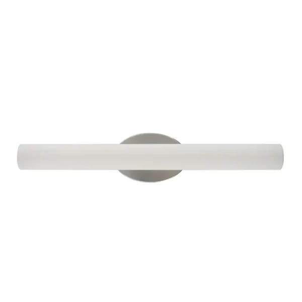 Westgate Manufacturing Oval-Back 360° Modern Vanity Light, 24W, 2700K/3000K/3500K/4000K/5000K - LVO-24-MCT5-BN, sleek oval-shaped bathroom vanity light with adjustable color temperature, modern design, wall-mounted fixture for contemporary bathrooms.
